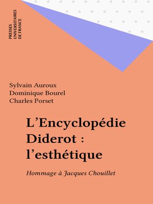cover image of L'Encyclopédie Diderot